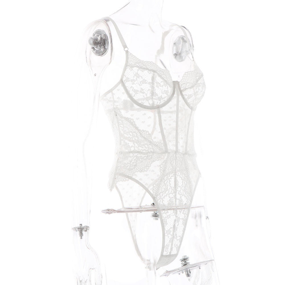 Sexy Mesh Perspective Fun Underwear Women's Bodysuit eprolo