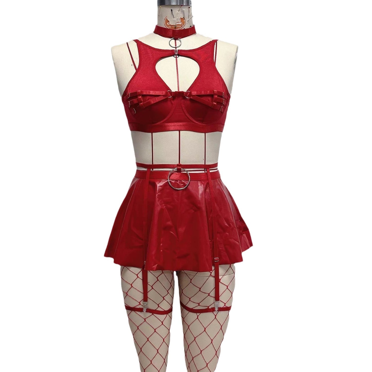 Lace Lolita Lingerie Set – Sexy Bra & Skirt Set for Women