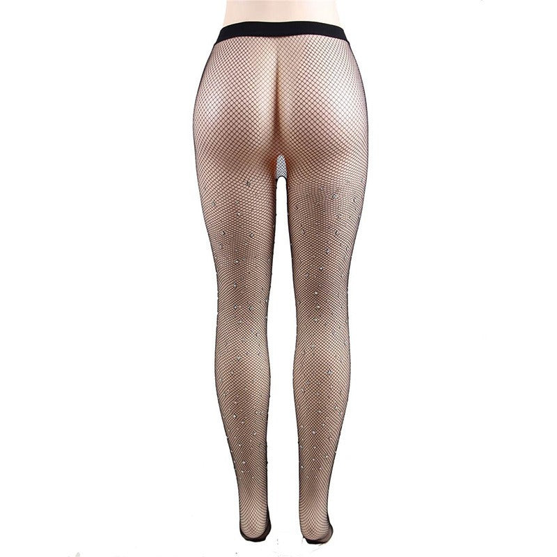 Thin core silk pantyhose with water diamond inlay and starry hot diamond adult silk stockings eprolo