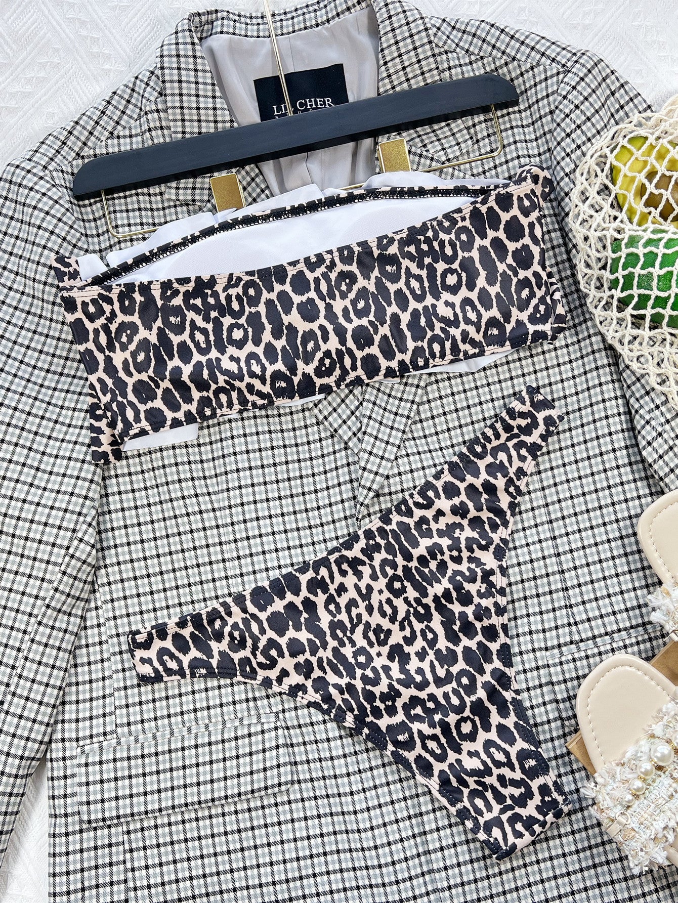 Tube Top Split Bikini Set | Women's Sexy Swimwear