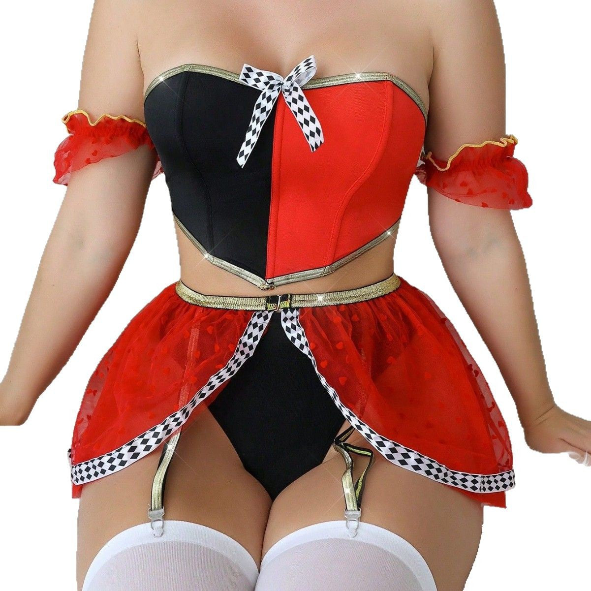 Maid Lingerie Set – Sheer Mesh Uniform & Skirt | KYLALINGERIE