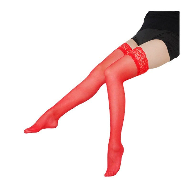 Sexy Lingerie Wide Lace Seductive Stockings Cute Sexy Legs Long Tube High Thigh Stockings eprolo