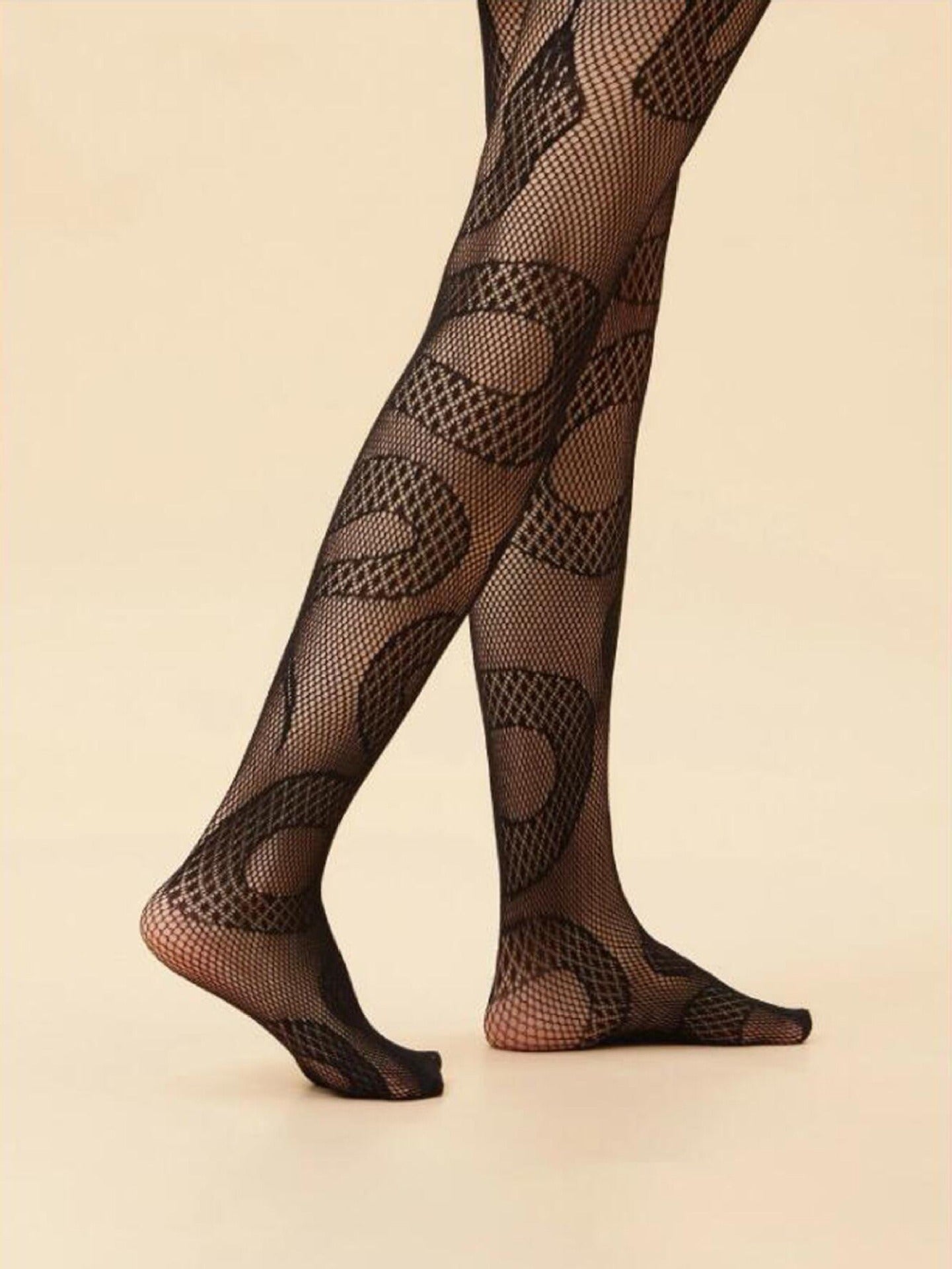 Fun mesh hollowed out stockings snake pattern jumpsuit animal stockings eprolo