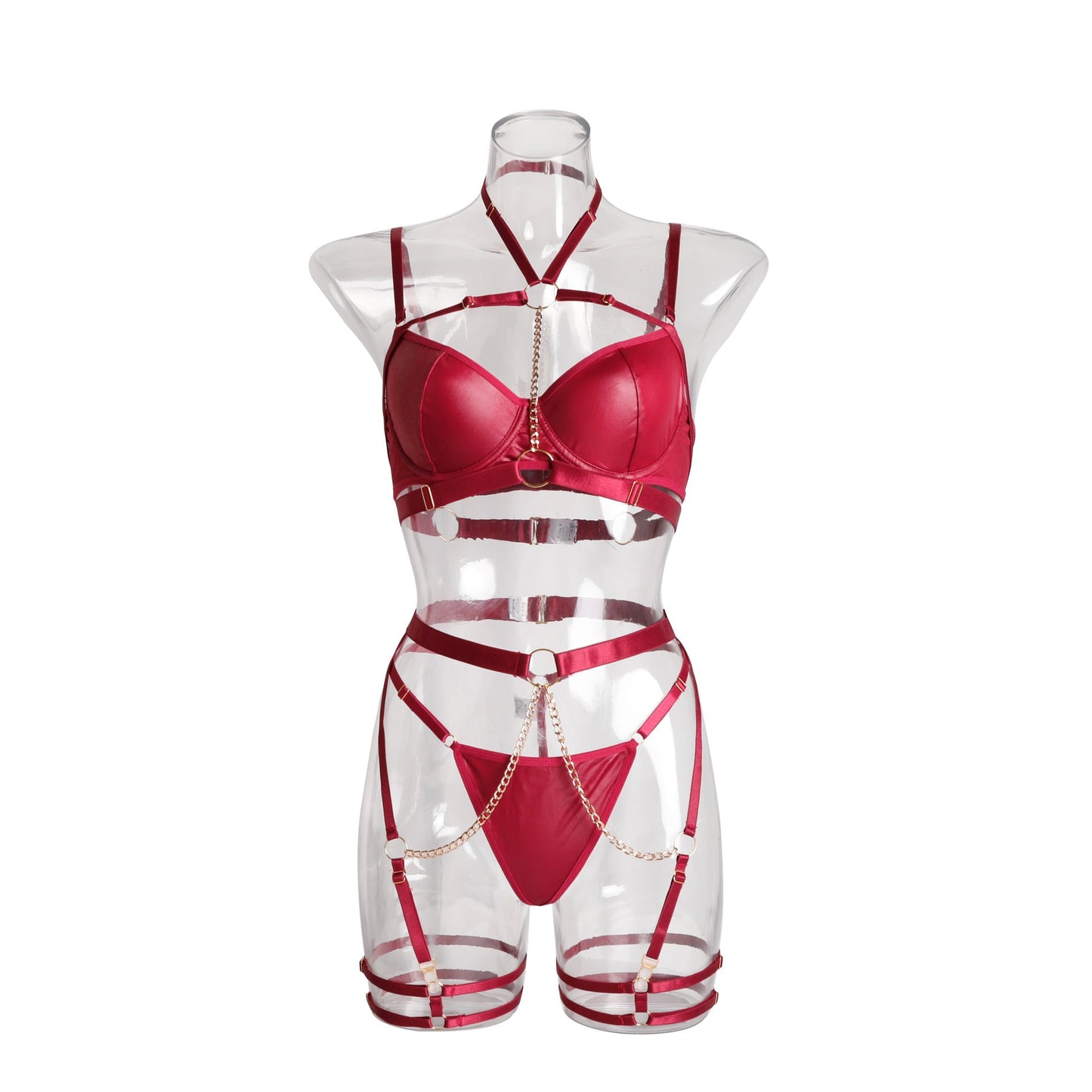 New splicing strap hollow out sexy lingerie set eprolo