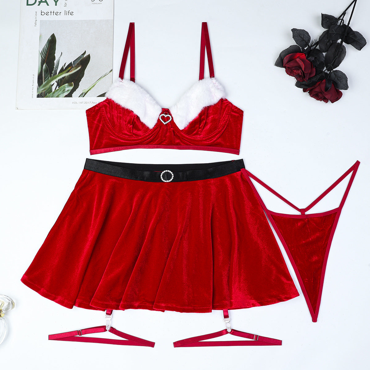 Christmas dress up holiday four piece set eprolo