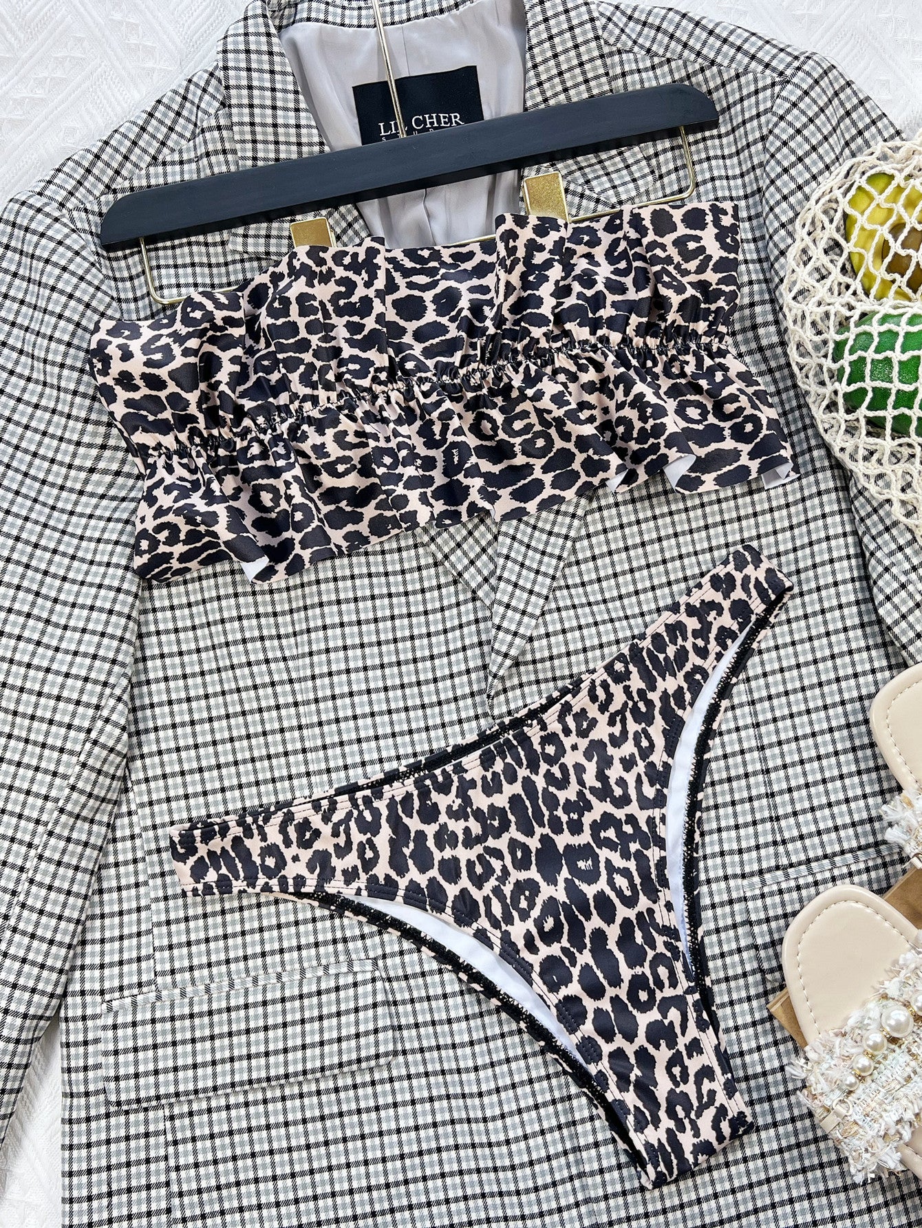 Tube Top Split Bikini Set | Women's Sexy Swimwear