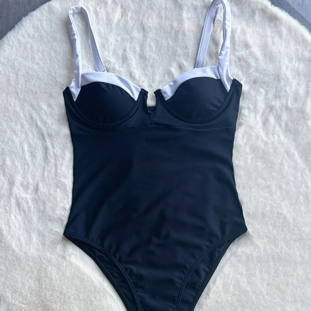Black Underwire One-Piece Swimsuit | Women's Swimwear