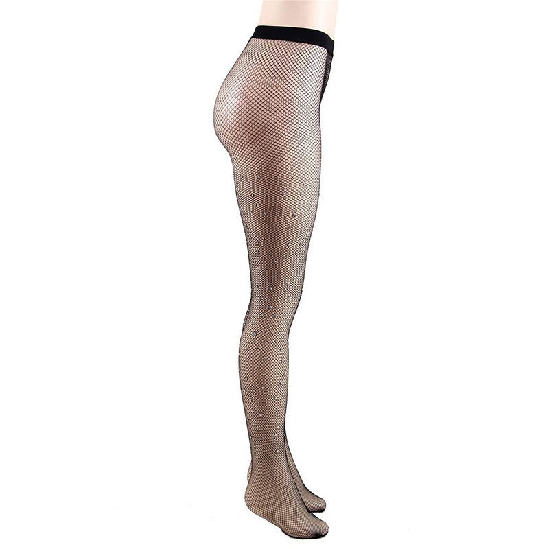 Thin core silk pantyhose with water diamond inlay and starry hot diamond adult silk stockings eprolo